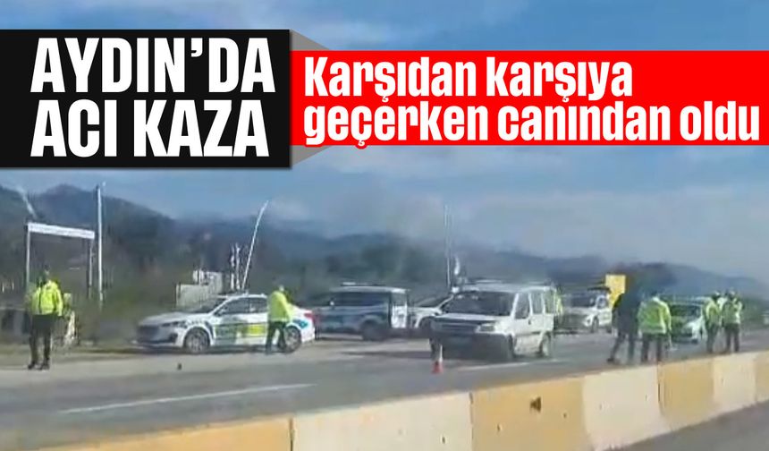 Aydın'da acı kaza: Yoldan karşıya geçerken canından oldu