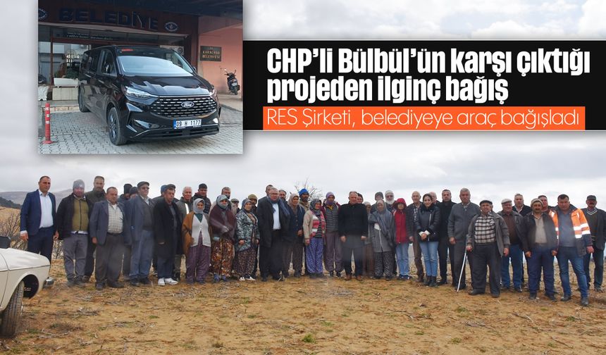 CHP'li Bülbül'ün karşı çıktığı projeden ilginç bağış