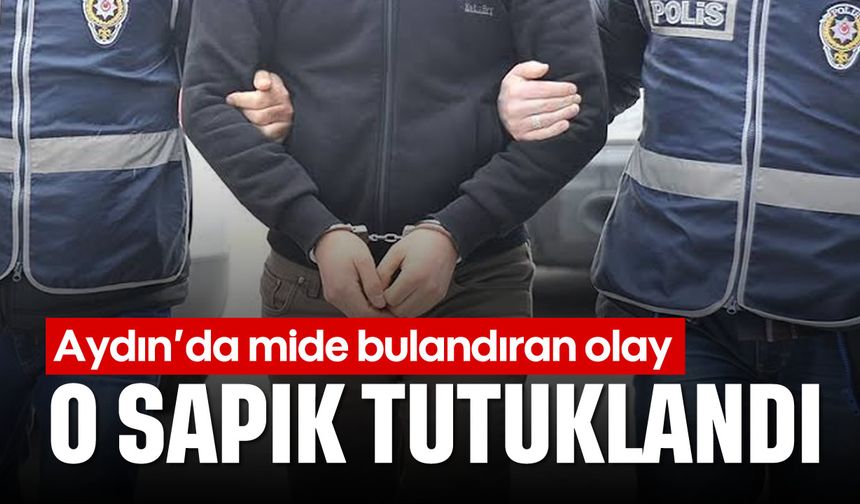 Aydın'da mide bulandıran olay: O sapık tutuklandı