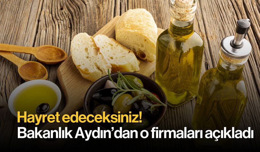 Hayret Edeceksiniz! Bakanlık Aydın'dan o firmaları açıkladı