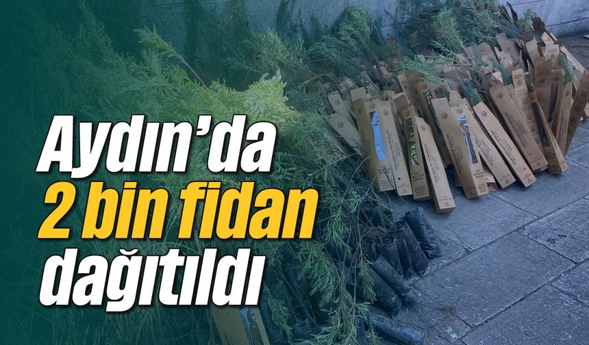 Aydın’da 2 bin fidan dağıtıldı