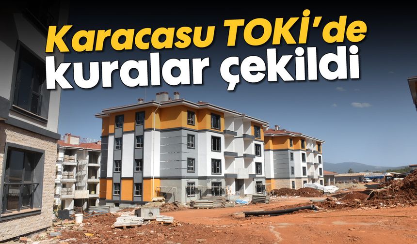 Karacasu TOKİ'de kuralar çekildi