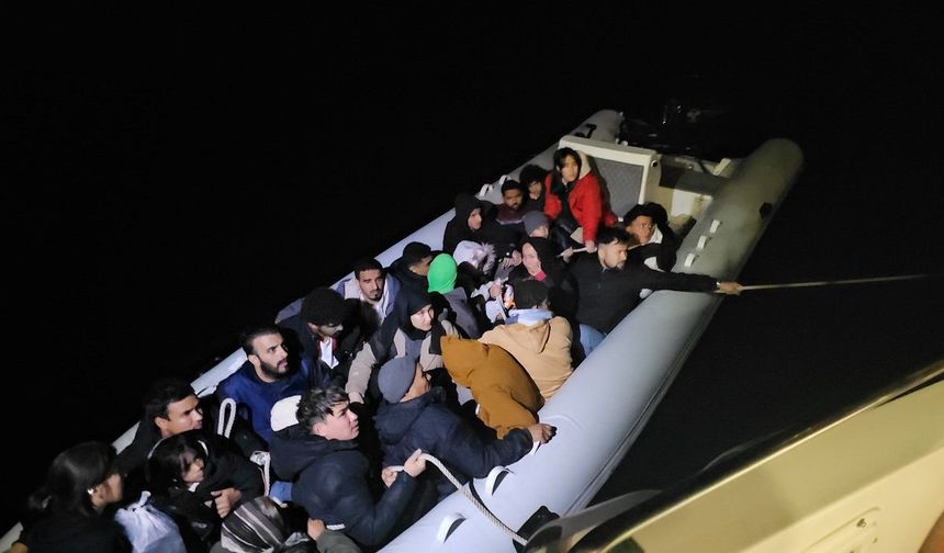 Didim’de 14 düzensiz göçmen yakalandı