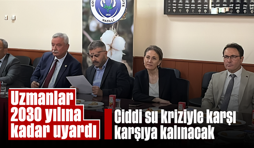 Uzmanlar 2030 yılına kadar uyardı, "Ciddi su kriziyle karşı karşıya kalınacak"