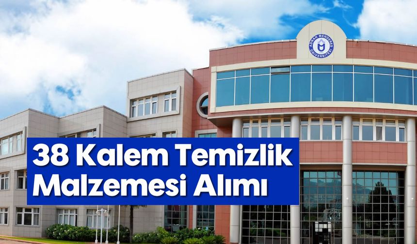 38 Kalem Temizlik Malzemesi Alımı