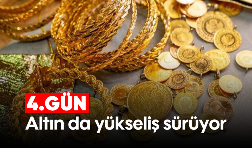 Altın da yükseliş sürüyor