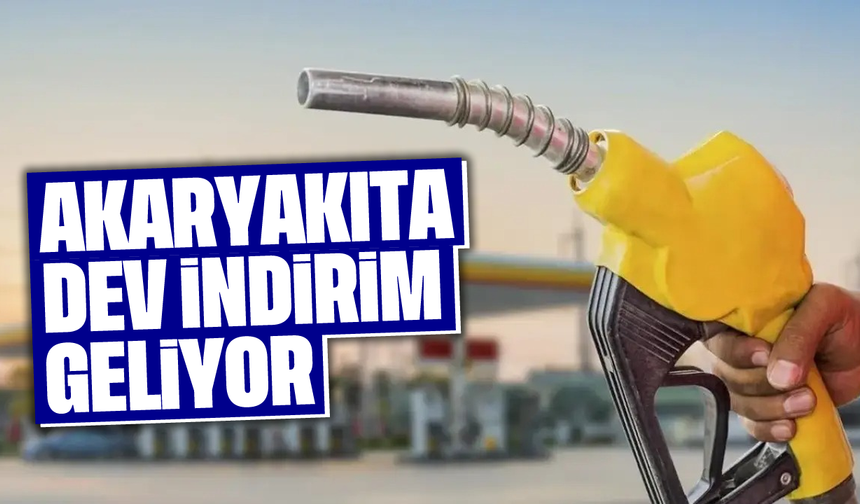 Akaryakıta dev indirim geliyor