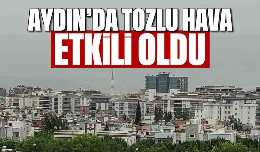 Aydın’da tozlu hava etkili oldu