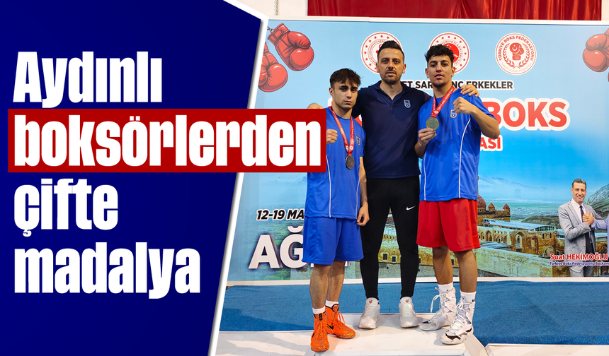 Aydınlı boksörlerden çifte madalya