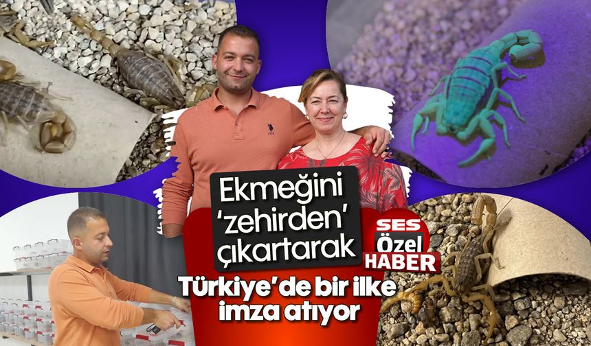 Ekmeğini ''zehirden'' çıkartarak Türkiye'de bir ilke imza atıyor