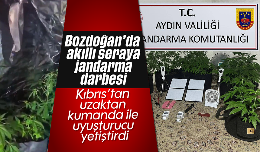 Bozdoğan’da akıllı seraya jandarma darbesi