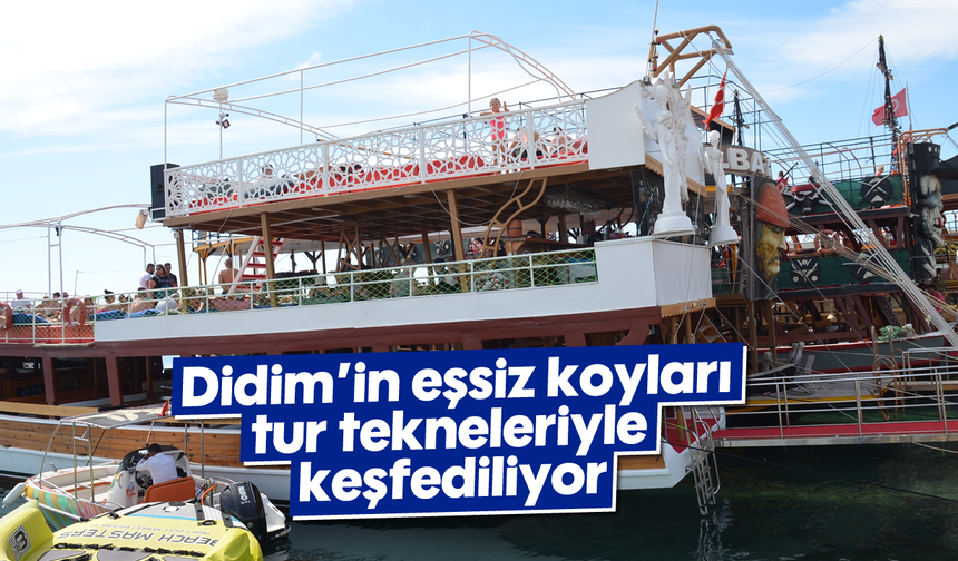 Didim’in eşsiz koyları tur tekneleriyle keşfediliyor