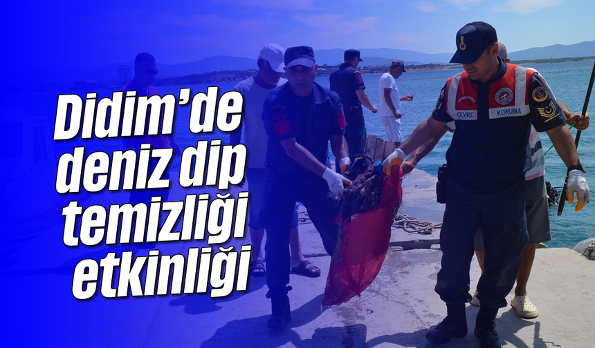 Didim’de deniz dip temizliği etkinliği