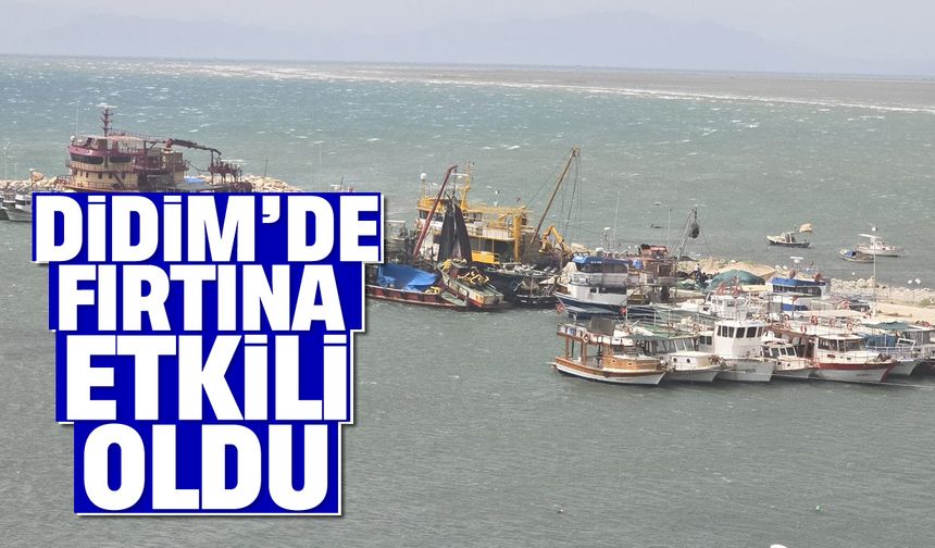 Didim’de fırtına etkili oldu