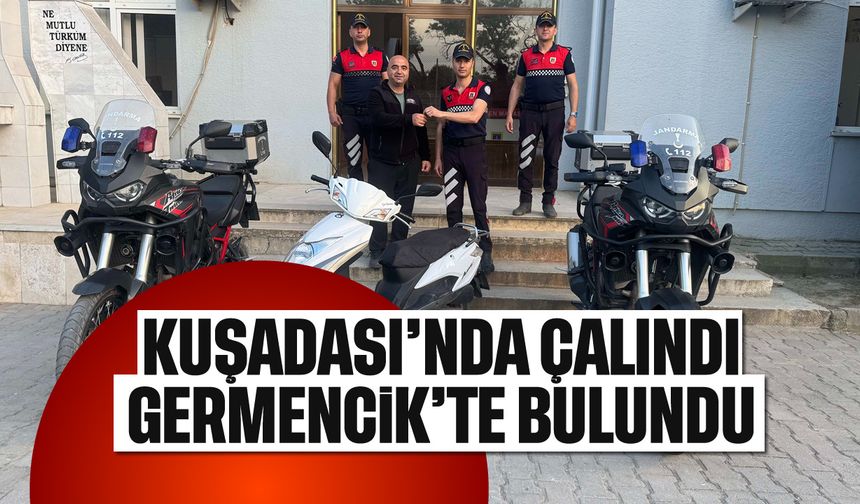 Germencik'te çalındı, Kuşadası'nda bulundu