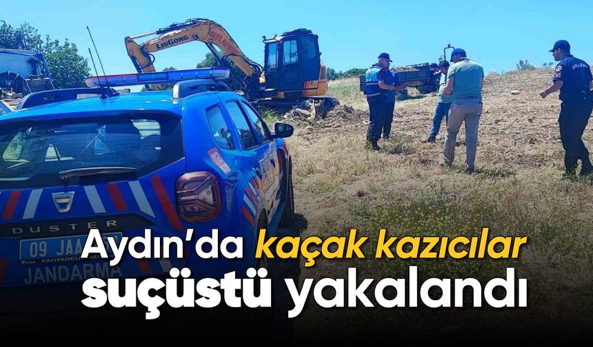Aydın'da kaçak kazıcılar suçüstü yakalandı