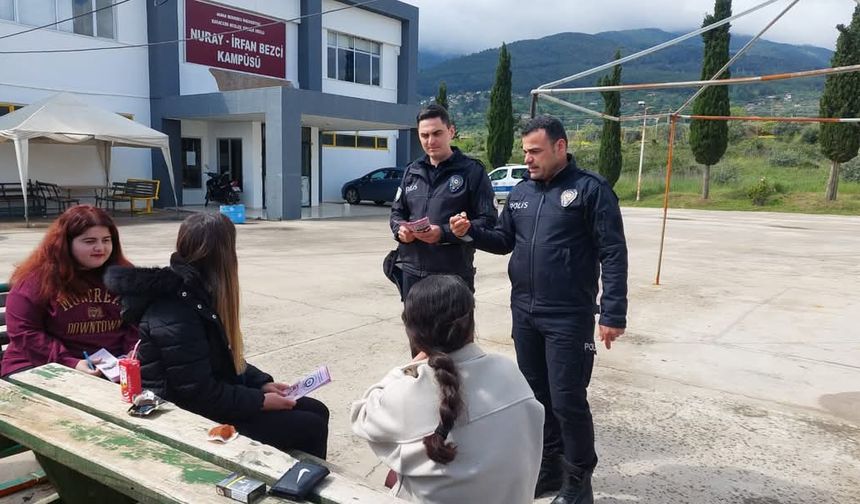 Karacasu Emniyetinden, yüksekokul öğrencilerine önemli bilgilendirme