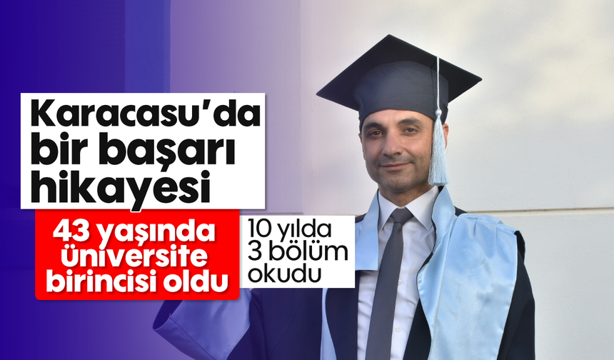 Karacasu'da bir başarı hikayesi: 43 yaşında üniversite birincisi oldu