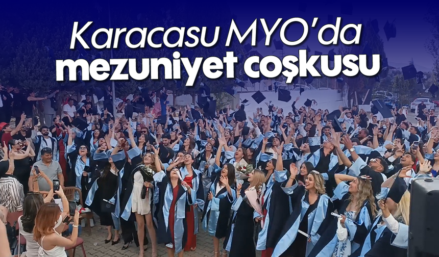 Karacasu MYO'da mezuniyet coşkusu