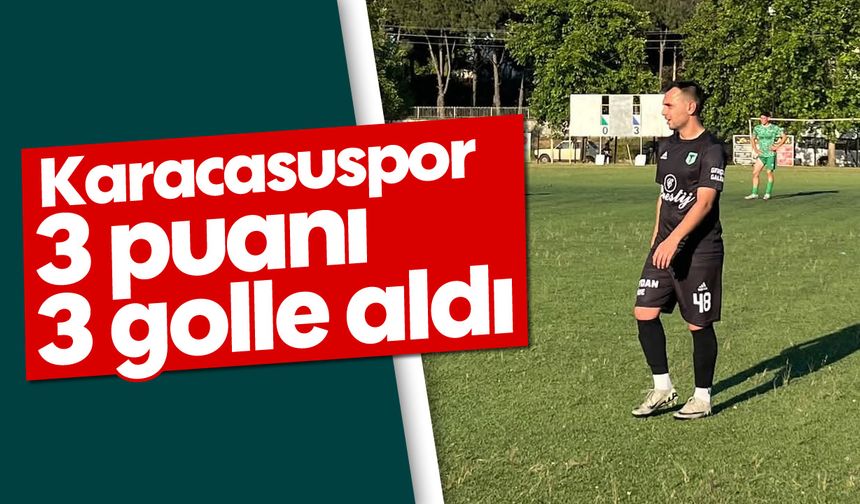 Karacasuspor 3 puanı 3 golle aldı