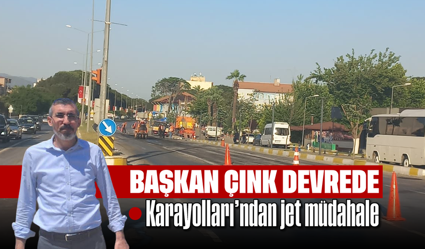 Başkan Çınk devrede: Karayolları’ndan jet müdahale