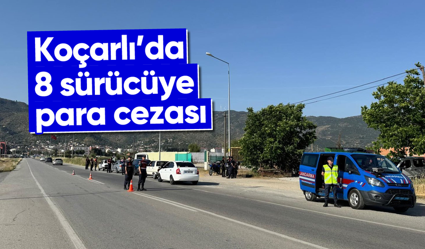 Koçarlı’da 8 sürücüye para cezası