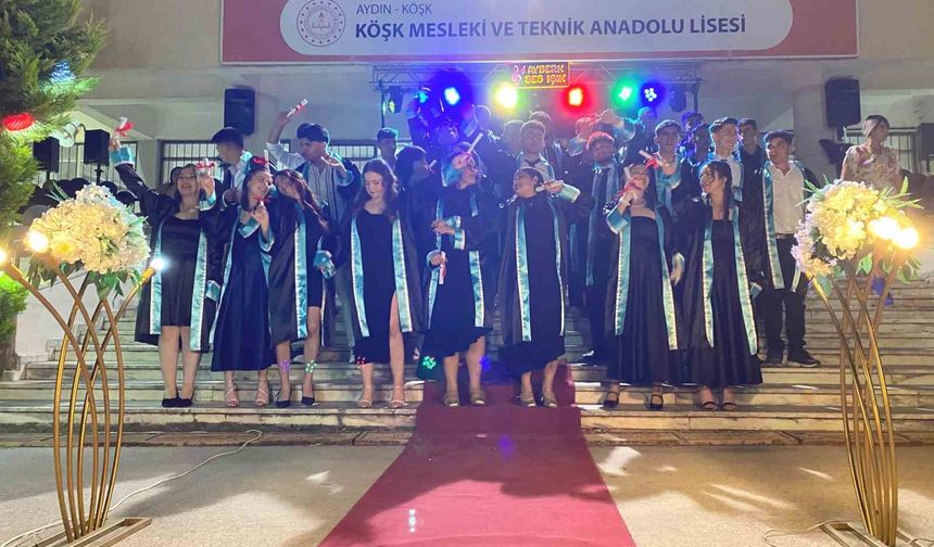 Köşk MTAL’de mezuniyet coşkusu