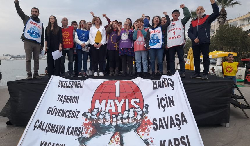 Kuşadası'nda 1 Mayıs coşkuyla kutladı