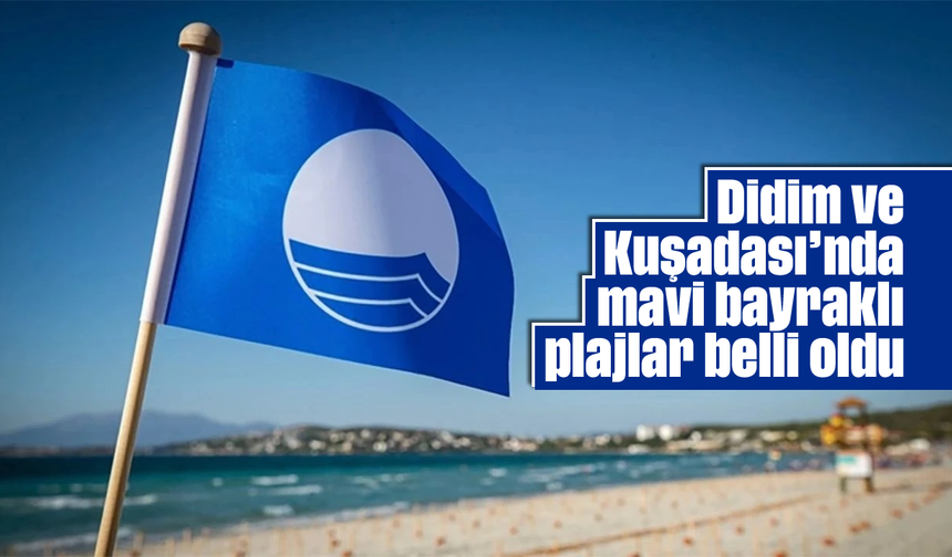 Didim ve Kuşadası'nda mavi bayraklı plajlar belli oldu