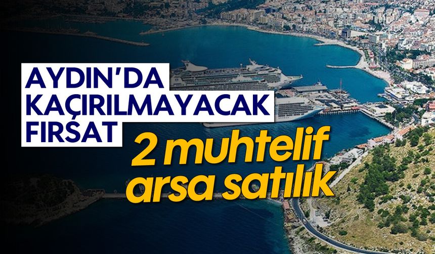 Aydın'da kaçırılmayacak fırsat: 2 muhtelif arsa satılık