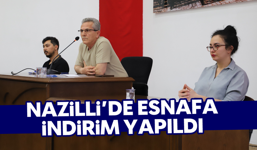 Nazilli’de esnafa indirim yapıldı
