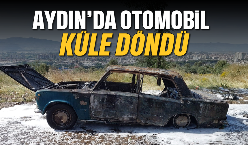 Aydın’da otomobil küle döndü