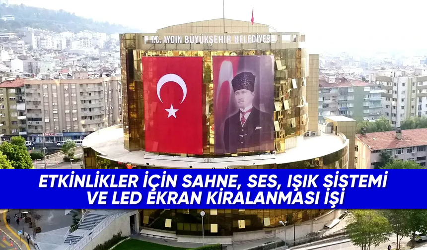 Etkinlikler İçin Sahne, Ses, Işık Sistemi Ve Led Ekran Kiralanması İşi