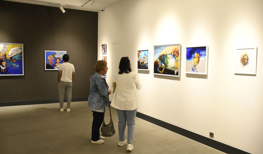 Ressam Zeynep Keklik'in ''Düşsel Yolculuklar'ı Ada Modern'de