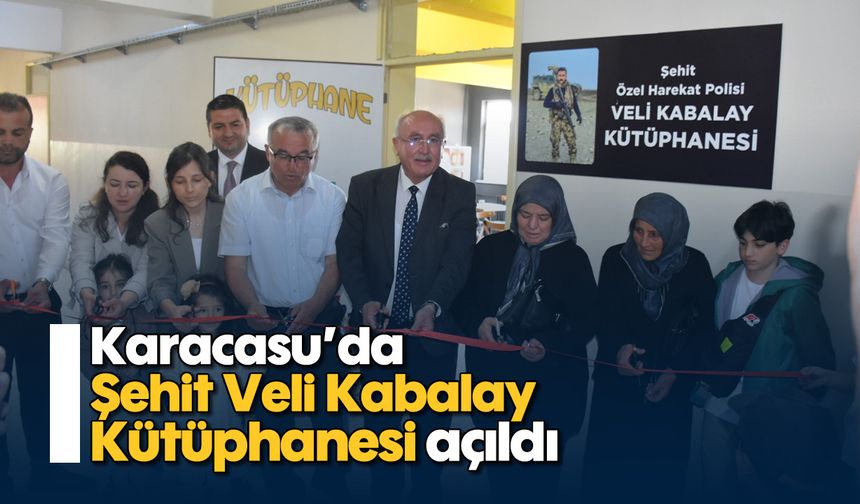 Karacasu'da Şehit Veli Kabalay Kütüphanesi açıldı