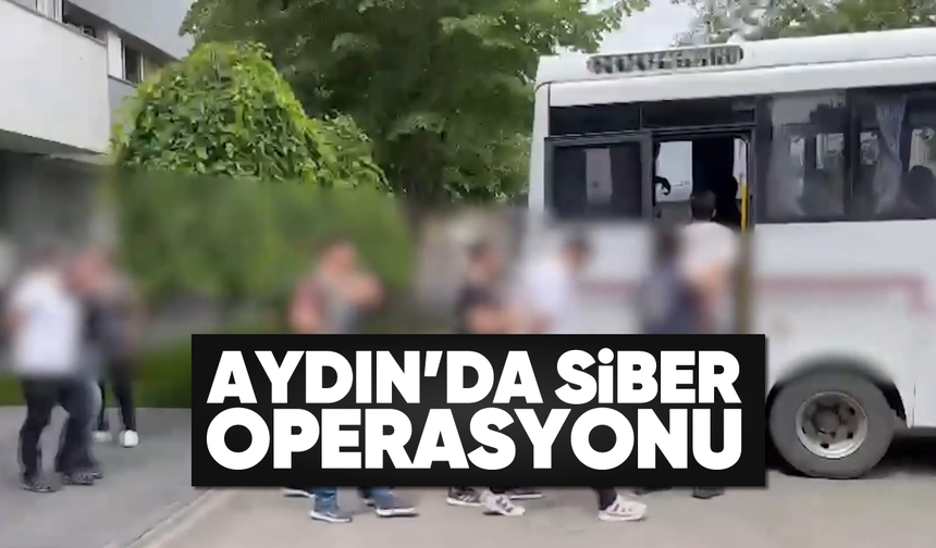 Aydın'da siber suçlar operasyonu