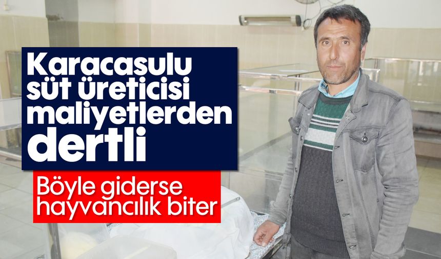 Karacasulu süt üreticisi maliyetlerden dertli