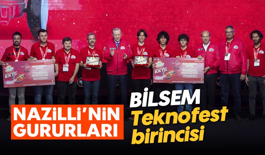 Nazilli’nin gururları: BİLSEM Teknofest birincisi