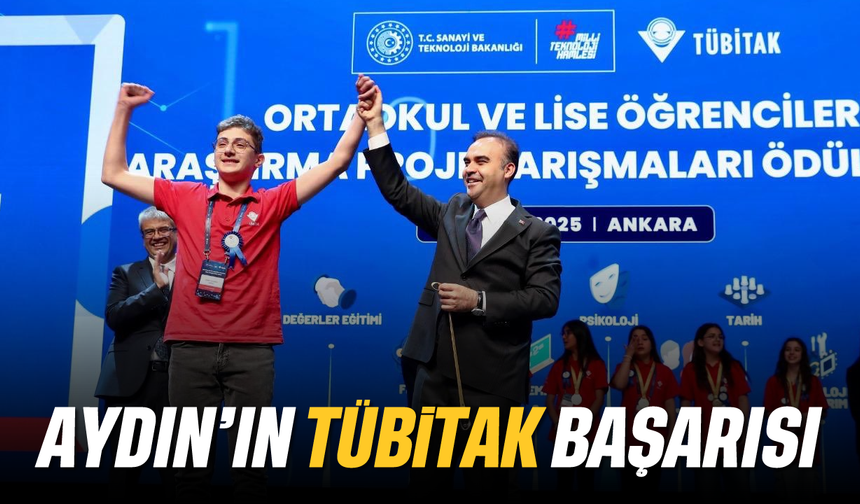Aydın’ın TÜBİTAK başarısı