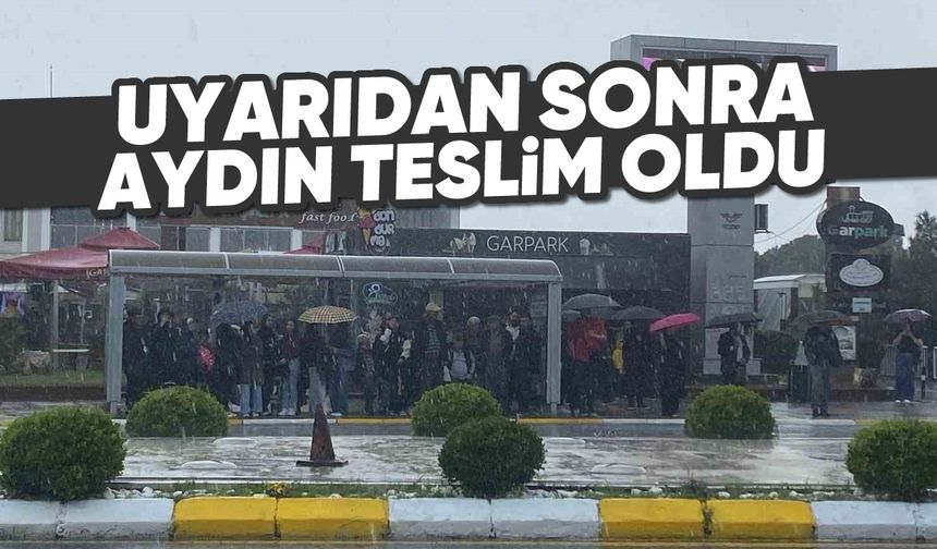 Uyarıdan sonra Aydın teslim oldu