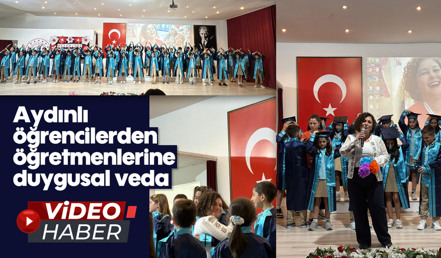 Aydınlı öğrencilerden öğretmenlerine duygusal veda