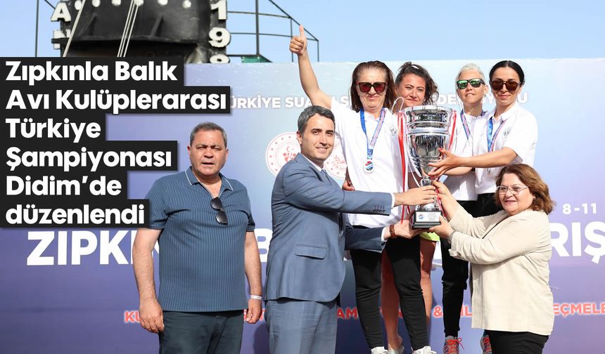 Zıpkınla Balık Avı Kulüplerarası Türkiye Şampiyonası Didim’de düzenlendi