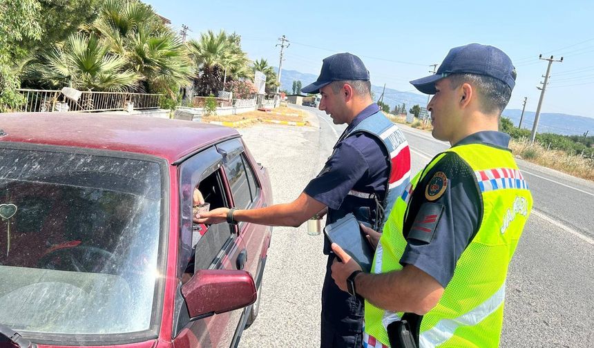 Aydın’da jandarmadan sıkı denetim