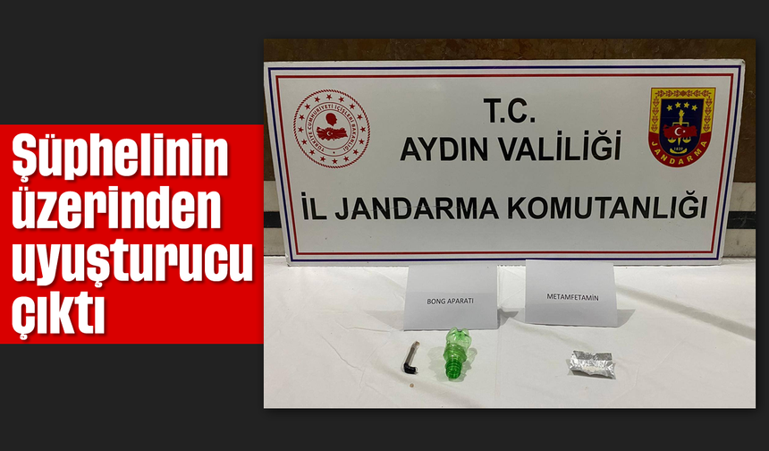Şüphelinin üzerinden uyuşturucu çıktı