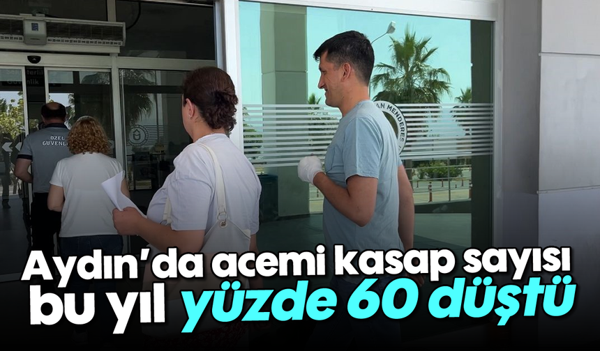 Aydın’da acemi kasap sayısı bu yıl yüzde 60 düştü