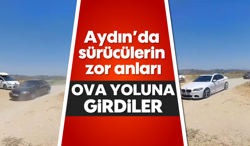 Aydın'da sürücülerin zor anları: Ova yoluna girdiler