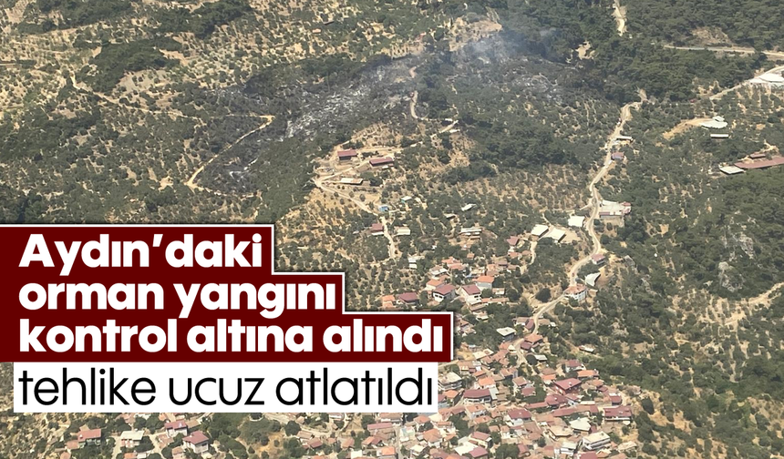 Aydın’daki  orman yangını kontrol altına alındı