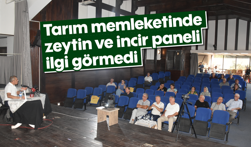 Tarım memleketinde zeytin ve incir paneli ilgi görmedi
