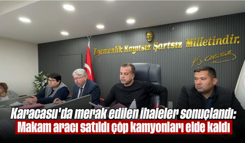 Karacasu'da merak edilen ihaleler sonuçlandı: Makam aracı satıldı, çöp kamyonları elde kaldı