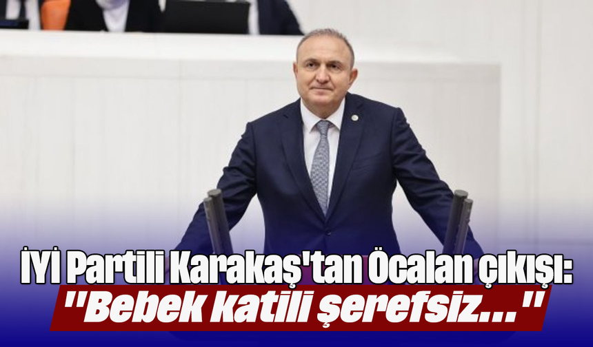 İYİ Partili Karakaş'tan Öcalan çıkışı: "Bebek katili şerefsiz..."